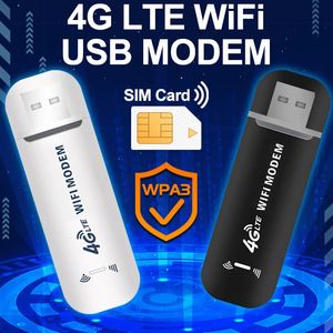 4G LTE Kablosuz Taşınabilir WiFi Yönlendirici USB Dongle Modem Çubuğu Mobil Geniş Bant 24G 150ms Driverfree Destek Çoklu Cihazları 240424