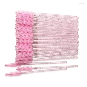 Makeup Brushes 300Pcs Shiny Pink Disposable Micro Eyelash Crystal Mascara Wands Applicator Eyebrow Comb Tool Kit Drop Delivery Otuun