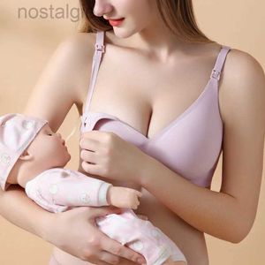 La maternità intimata premium di infermieristica di maternità reggiscia al seno l'allattamento senza soluzione di continuità reggiseno maternità gravidanza wireless liscia Braraletta D240426