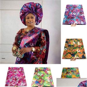 Fabric And Sewing African Mti Color Sego Headtie High Quality 020 2Pcs Bag Headscarf Wrapper For Wedding Aso Ebi 230727 Dro Homefavor Dhyjp