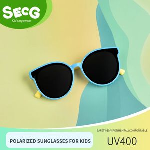 Secg Brand Childrens Okulary przeciwsłoneczne chłopcy i dziewczęta Please Children Fashion Polaryzuje 240419