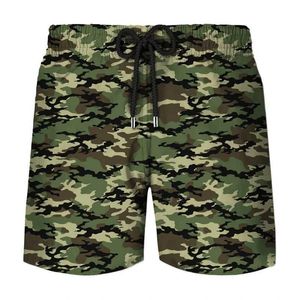 Men's Shorts Classic military camouflage 3D printed shorts fashionable running trunks military camouflage mens beach shorts casual veterans gym shorts J240426