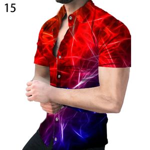 hawaiian modische Männer Shirt Casual Top Mens Shirts Top-Qualität Plus Size Man Bluse Slim Fit Casual Business Clothing Kurzärärmelte Hemd Europa Größe Hemden