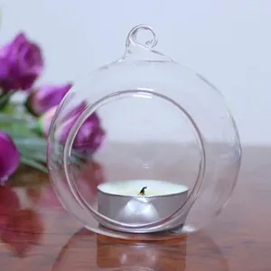 Candele Candele Luci Handcraft Glass Mini candelabri detentore del suono Ball Ball Sensibile Sensibile.