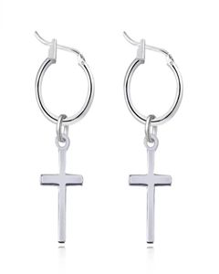 1pair Ethnic Silver Color Pandent Hoop Earrings For Women Endless Circle Earring Hoops Geometrical Simple Jewelry E1243964689