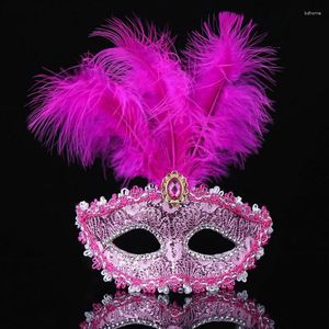 Party Supplies 1 PCS Mask Dance Princess Painted Women Masquerade Girl Feather Eye for Ball