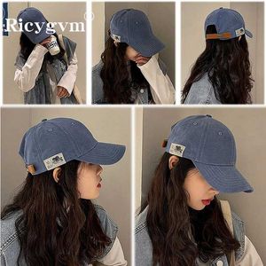 Tampas de bola Soild Color Women Women Baseball Cap Casual Cotton Casual Snapback Hats Fashion Outdoor Sun Visors Girl Ajustável Bonnet Y2K J240425