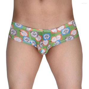 Underpants Micro Boxers Men's Print Bikini Boxer Male Underwear Cheeky Big Cut