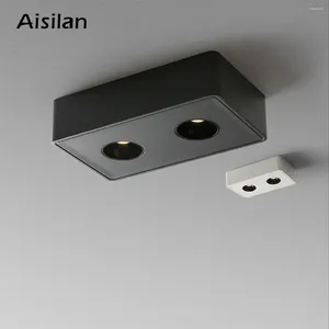 Ceiling Lights Aisilan Ultra-thin LED Surface Mounted Light Anti-glare No Flicker Spot For Indoor Foyer Living Room 24W