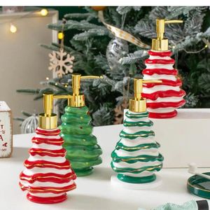 Flüssige Seifenspender Badezimmer Shampoo Flasche Weihnachtsbaum Form Keramik Armband Handdusche Presse