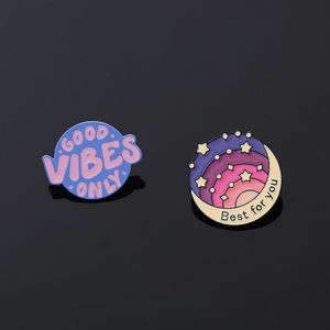 Life Positive Citat Badge Cute Anime Movies Games Hard Emamel Pins Samla tecknad brosch Ryggsäck Hattpåse Krage Lapel Badges