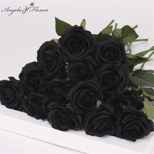 15 PCs/Los künstlicher Rose Tulpe Latex Blume Real Touch Hochzeit Blumenstrauß Fake Flowers Home Party Dekoration Geschenke 240415