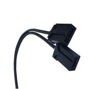 2024 New Black 0,3m HDMI-kompatibler 1.4 Version HDMI-kompatibler E-Typ männlich zum AF HDMI-kompatiblen weiblichen Auto HD-Video Dediziertes Kabel für