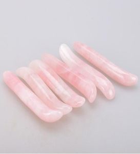 10cm Natural Rose Massage Roller Face Massager Thin Face Instrument Wand Guasha Crystal Pleasure Stick for Women7564242
