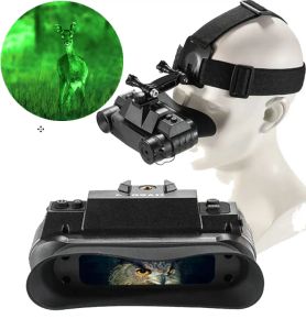 Kameror 940nm IR Night Vision Goggles pannband HD NV Binoculars G1 Video Hunting Helemt Night Vision Instrument med 1x Förstoring