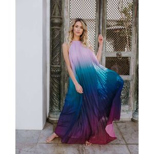 النساء اللباس غير الرسمي الربيع والصيف ألوان جديدة للأزياء مخلوطات النساء عاريات الشاطئ Hlater Chiffon Laies مبال