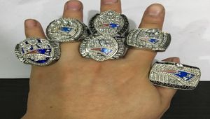 2001 2003 2004 2014 2017 2018 Massachusetts Foxborough Football Championship Ring for Fans Gifts 6st Set Man Ring1833954