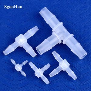 5~200pcs O.D 1.6~15.8mm PP Plastic Tee Connectors Garden Irrigation Pipe Joint Aquarium Tank Adapter Air Pump Hose Pagoda Joints 240415