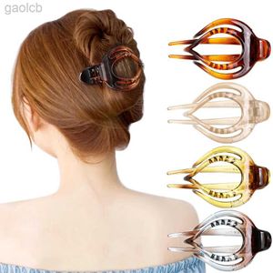 Hårklämmor Barrettes Transparenta Solid Color Hairpins Duckbill Hair Claws Crab For Women Hair Clips Barrettes Hönsval Holder Hårtillbehör 240426