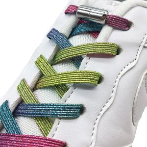 Schuhteile Keine Krawatte Schnürsenkel elastische Verriegelung SHOELACE Spezielle kreative Schuhe Spitzen Kinder Erwachsene Unisex Sneakers Schnürsenkel Strings Strings Strings