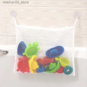 Areia brincar água divertida banheiro bebê malha de malha de sucção de copo de banho de banheira bolsa de armazenamento de brinquedos para crianças bolsa de armazenamento de brinquedos bolsa de malha de banheiro q240426