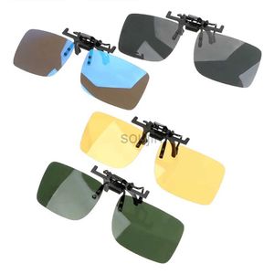 Contact Lens Accessories Polarized Sun Glasses Driver Goggles Anti-UVA UVB Driving Night Vision Lens Clip On Sunglasses Interior Accessories d240426