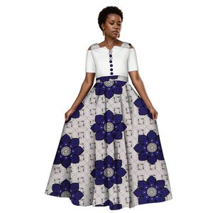 Vestidos femininos africanos vestidos estampados roupas da moda wy3853