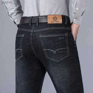 Men's Jeans Newly arrived mens denim jeans straight high-quality business casual work OL Plus size daily cool pantsL2404