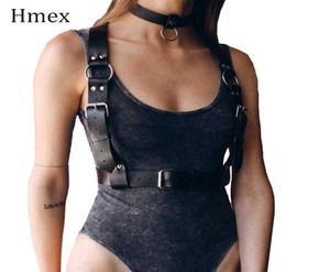 2021 Nya modebälten för kvinnor Black Pu Leather Belt Corset Designer Brand Female Sexy Chest Harness Suspender Belt P08173127159