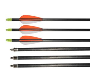 High quality hunting carbon express arrows 62mm pure carbon shaft arrows with screw field tips3371194