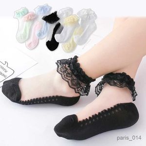 Kids Socks New Summer Baby Girls Kids Mesh Socks Fashion Lace Ruffle Frilly Ankle Short Sock Breathable Princess Children Girl Dance Socken