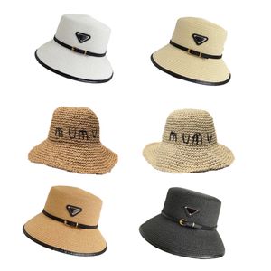 Summer Designer Cap balde chapéu triangular Hat palha de palha estilo clássico largo cappellino top hat luxury hat ajustável ga0132 h4