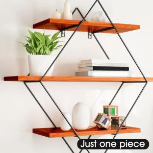 Racks avsats vardagsrum Bracket Heminredning Trästöd Vägghylla Office Mount Books Floating Lagring Holder Modern Arrangör Rack