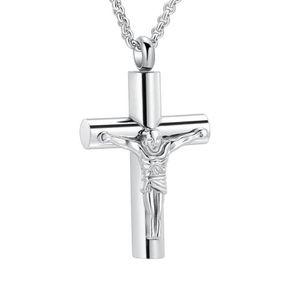 IJD11129 Jesus Ashes Pendant Necklace Stainless Steel Cremation Jewelry Funeral Keepsake Urn Necklace For Ashes Wholesale Price9104202