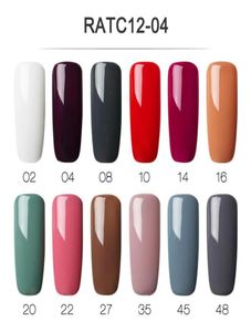 Varnish 12PCSLOT ROSALIND Gel Nail Polish Set for Nails 7ML UV Pure Colors Set Semi Permanent Nails Art for Manicure Set Gel1050333