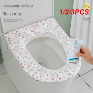 Крышка сиденья туалета 1/2/3PCS Одноразовое покрытие подушки для покрытия должно быть похоже на домашние универсальные большие размеры эффективно изолируют