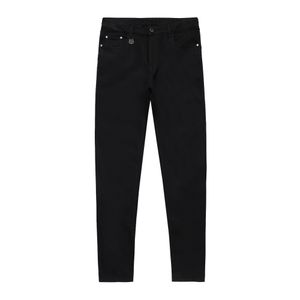 Euro American Jeans Designer Black Small Feet Long Denim Pants Big Cow Slim Fit Tummy Control Denim Trousers Streetwear Washed Pants Casual