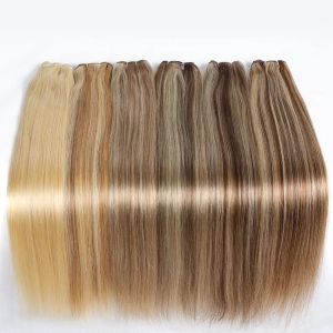 Weaves Weaves BHF 100% Human Hair Weaves Straight European Remy Natural Hair Weft 100g Piano Color Human Hair