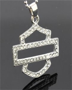 1pc 지원 드롭 스쉽 바이커 스타일 Crystal Unisex Pendant 316L 스테인레스 스틸 보석 인기있는 멋진 오토바이 펜던트 5659078