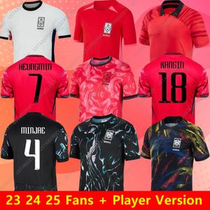 2023 2024 25 Südkorea Fußballtrikot 22/24/25 Home Roter Sohn Kim Hwang Lee Jeong Sung Sung Lee Kwon National Hemd Football Uniform