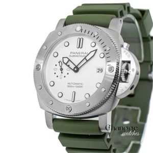 High Quality Full Function Chronograph Designer Watches Quartz Clock Penerei Diving Quarantaquattro Bianco Steel White Index 44mm PAM01226