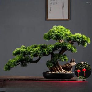 Simulazione di fiori decorativi Benvenuto in pino bonsai ornamenti soggiorno verde di piantagione di paesaggio albero di quattro stagioni paesaggistica desktop