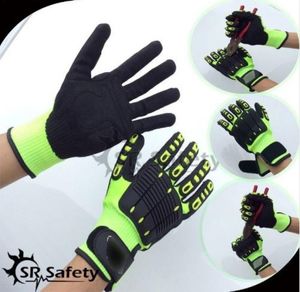 srsafety 1ペアアンチバイブレーションワーキンググローブ振動とショックグローブアンチインパクトメカニクスworkglovescutレベル55946949