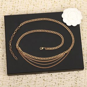Belts Vintage Luxury Jewelry Gold Multilayer Waist Chain Belt Women Top Quality Designer Brand Party Runway Trend