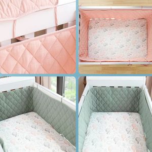 Bumpers Newborn Crib Protector Comfortable Playpen Children Children's Cots Bumpers Boys Padded Safety Baby Bed Accessories