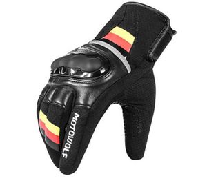 2020 Breattable Leather Motorcykel racing pekskärm Men Moto -handskar för BMW R1200GS F800GS R1250GS Honda5029630