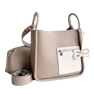 House of LittleBunny Bag großer Kapazitätsbeutel Neues Kombination Design Reißverschluss Tasche Einzelumbetasche Mode Frauen -Einkaufstasche Outdoor