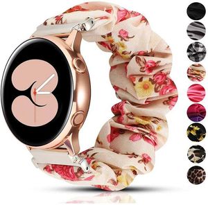 Watch Pasme Elastic Nylon Pętla Pasek 40 mm 44 mm Bransoletka klamry odpowiednia dla Samsung Galaxy Watch 4 Classic 42/46 mm dla Samsung Galaxy Watch 4 240424