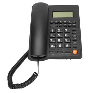Acessórios L019 Telefone Linefline Chamador Id Id Backlight Telephone Display Número de armazenamento para restaurante de hotel em casa (preto)