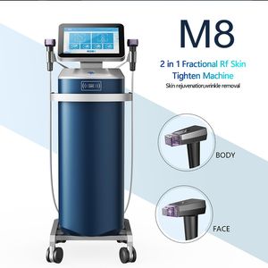 Fractional RF Haut Verjüngungsmaschine Mikrone -HF -Akne -Entfernung Schrumpfporen Faltenbehandlung Strecke Entfernung Anti -Alter -Gerät 12p/24p/40p/Nano Kopf